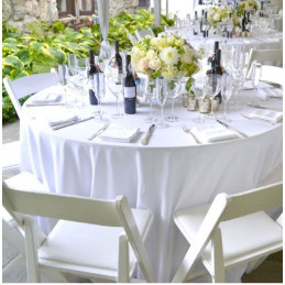 NAPPE RONDE BLANCHE